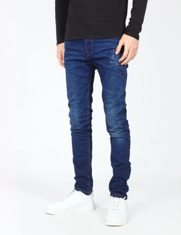 Blugi Pull&Bear, albastru Albastru