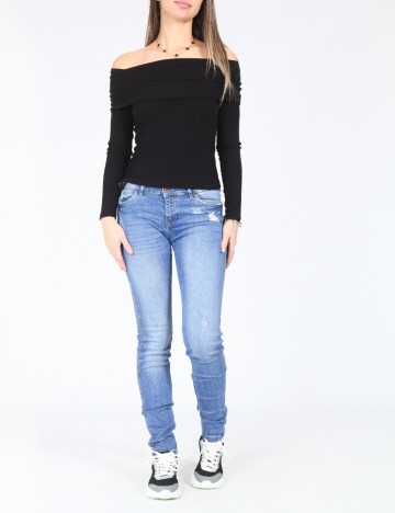 Blugi Bershka, albastru