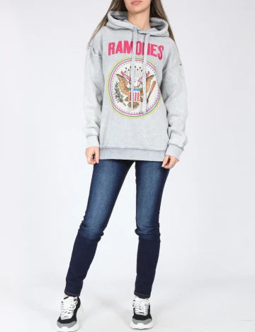 Hanorac Bershka, gri