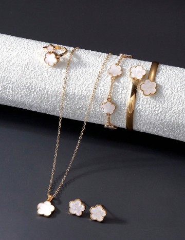 
						Set bijuterii 6 bucati SHEIN, auriu