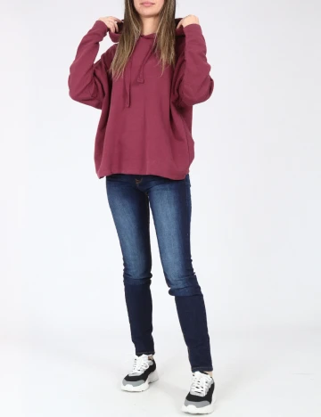 Hanorac Pull&Bear, roz pudra inchis Roz