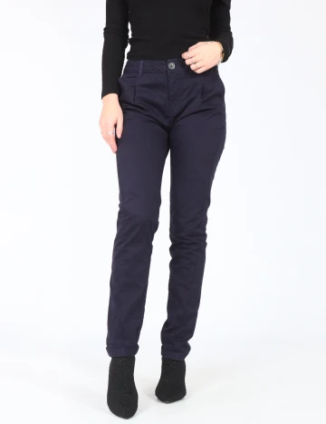 Pantaloni Bershka, bleumarin