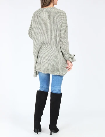 Pulover Oversize Pull&Bear, verde