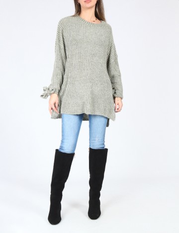Pulover Oversize Pull&Bear, verde