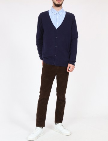 Cardigan Bershka, bleumarin inchis