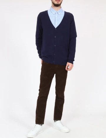 Cardigan Bershka, bleumarin inchis