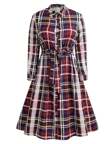 Rochie medie SHEIN CURVE, mix culori