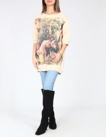 Bluza Oversize Zara, mix culori