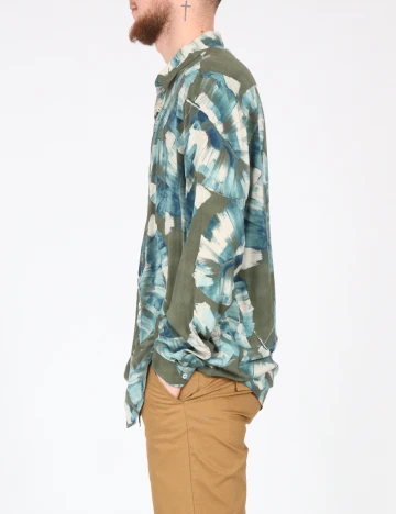 Camasa Zara, verde/albastru