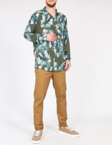 Camasa Zara, verde/albastru