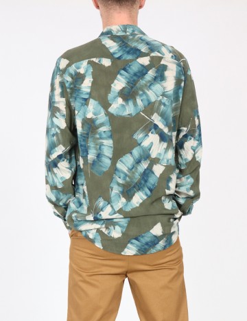 Camasa Zara, verde/albastru