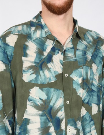 Camasa Zara, verde/albastru