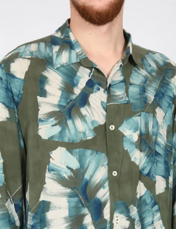 Camasa Zara, verde/albastru