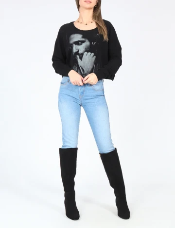 Bluza Bershka, negru