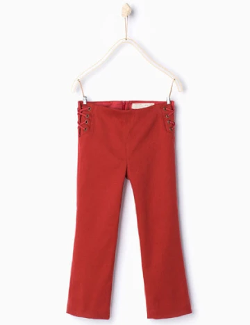 Pantaloni Zara, rosu