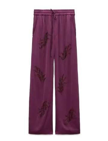 Pantaloni Zara, mov Mov