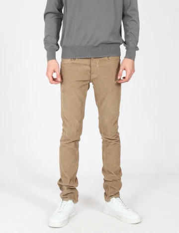 Pantaloni Zara, bej Crem