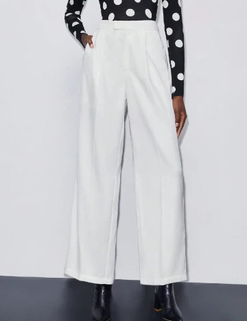 Pantaloni SHEIN, alb