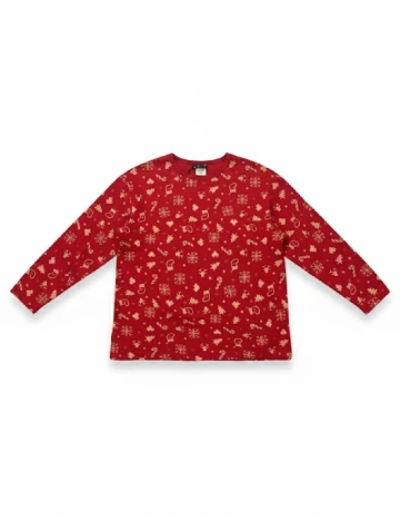 Bluza de pijama Zara, rosu