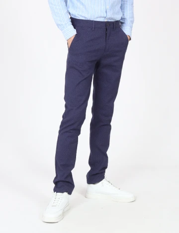 Pantaloni Zara, bleumarin Albastru