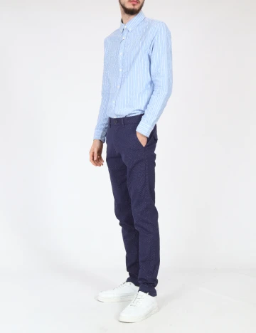 Pantaloni Zara, bleumarin Albastru