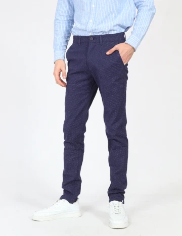 Pantaloni Zara, bleumarin Albastru
