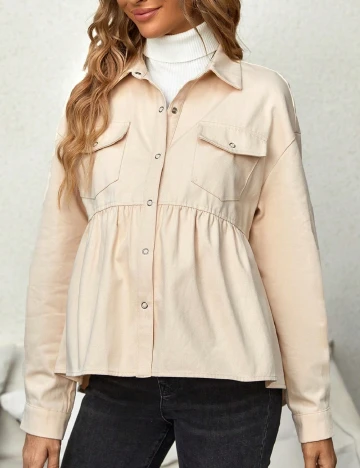 Jacheta SHEIN Maternity, crem