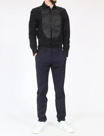 Pantaloni Zara, bleumarin Albastru