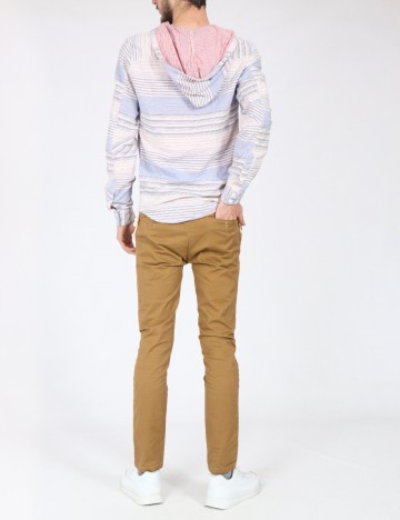 Bluza Zara, alb/albastru