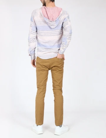 Bluza Zara, alb/albastru Albastru