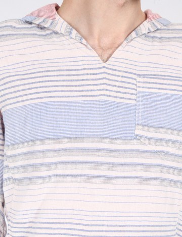 Bluza Zara, alb/albastru