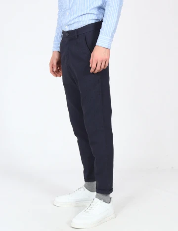Pantaloni Zara, bleumarin Albastru
