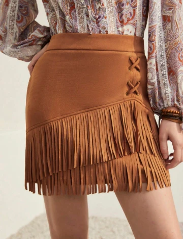 Fusta SHEIN, maro Maro