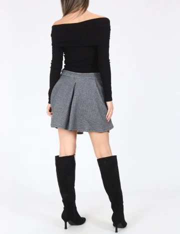 Fusta Bershka, gri Gri
