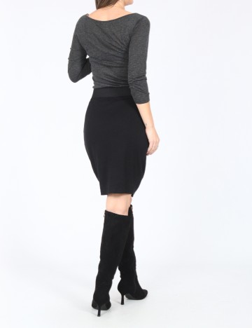 Rochie scurta Zara, gri/negru