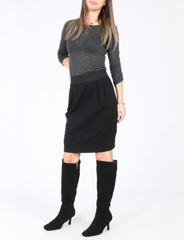 Rochie scurta Zara, gri/negru
