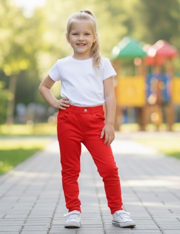 
						Pantaloni Zara, rosu