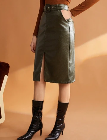 Fusta SHEIN, verde Verde