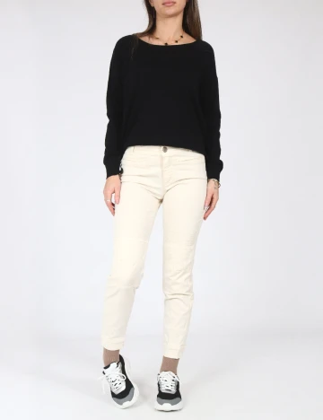 Pantaloni Zara, crem