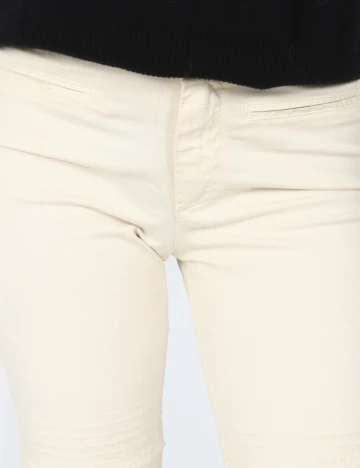 Pantaloni Zara, crem