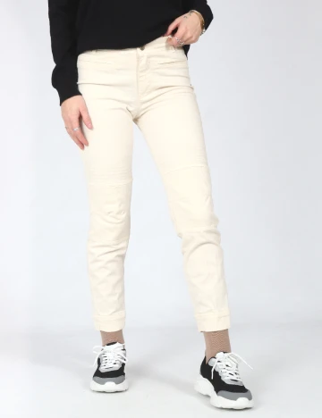 Pantaloni Zara, crem