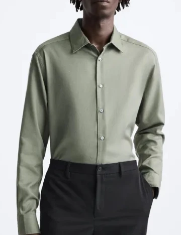 Camasa Zara, verde Verde