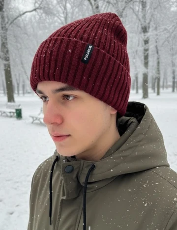 Caciula Pull&Bear, visiniu