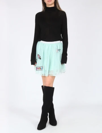 Fusta Zara, turcoaz Verde