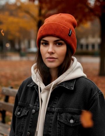 Caciula Pull&Bear, caramiziu