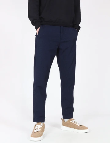 Pantaloni Zara, bleumarin Albastru