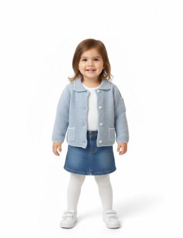 
						Cardigan Skhuaban, bleu