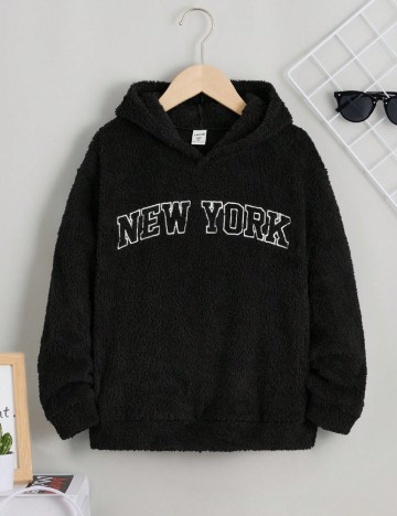 
						Hanorac Shein Kids, negru