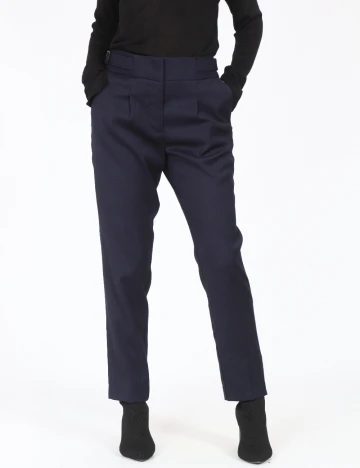 Pantaloni Zara, bleumarin Albastru