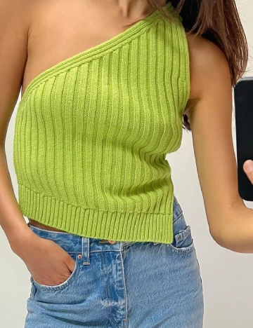 Top Zara, verde Verde